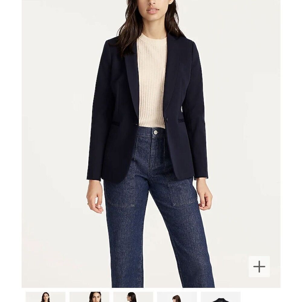 NEW J CREW Parke blazer in bi-stretch cotton SZ 0